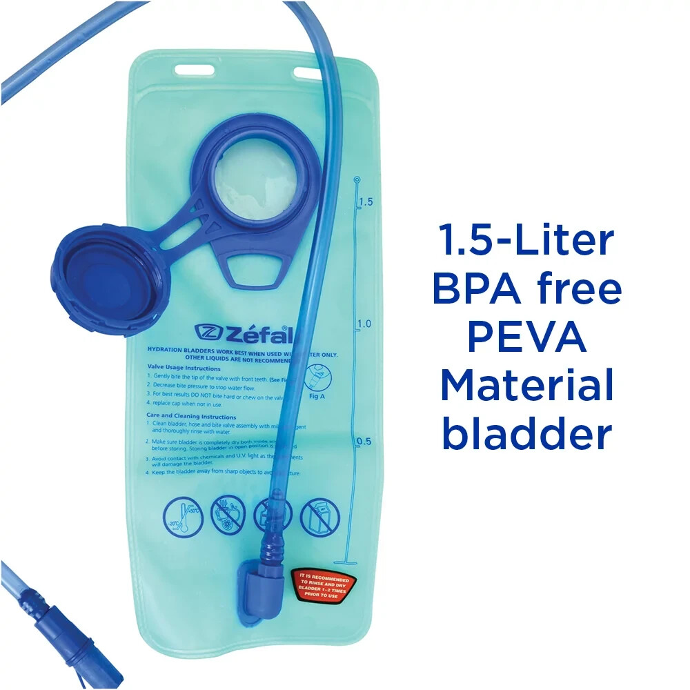 Zefal Sport 1.5 Liter Hydration Bag Backpack Hiking Outdoors NWOT