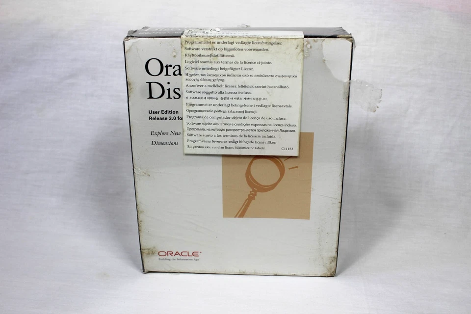 ORACLE DISCOVERER USER EDITION RELEASE 3.0 FOR WINDOWS NT/95 SOFTWARE -BRAND NEW - Image 2 of 4