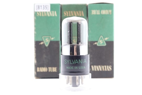 TUBO SYLVANIA 6SN7GT 6N8P 5692 CV181 EE. UU. A EN CAJA ORIGINAL D Getter Rib Plate - Imagen 2 de 6
