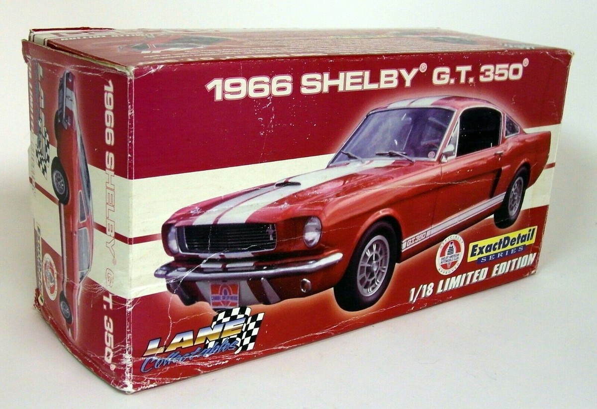 Lane Exact Detail 1/18 Scale 1966 Shelby GT350 Red / White