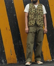 Bronson USMC P41 Patch Pocket Trousers Vintage Workwear WWII HBT Combat Pant 34.