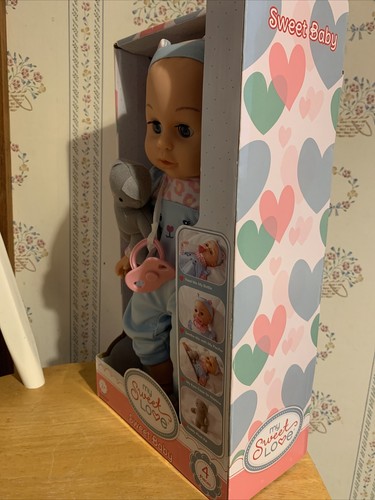 New My Sweet Love Sweet Baby Blue Jumper with Kitten Doll - Picture 4 of 11
