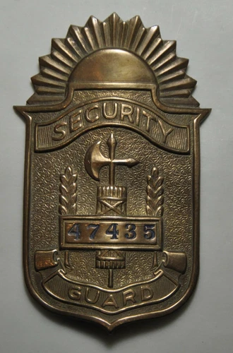 Craft Plate - SECURITY GUARD No. 47435 by J.J. TUPAZ Jr Philippines