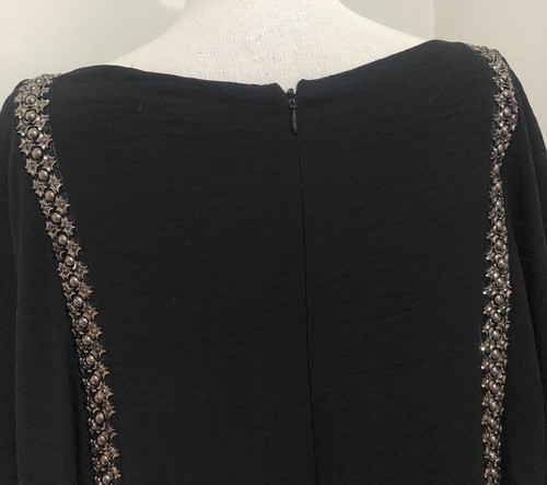 SEDUCE Black Embellished Batwing Shift Mini Dress. Size 14. GUC - Picture 7 of 9