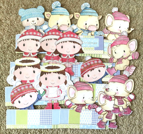 Caft pack - Die cut shapes -decupage sheets, stickers, see photos - Picture 10 of 10