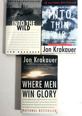Lot 3 Jon Krakauer Into The Wild Travel Alaska Hitchhiking Win Glory Mt Everest