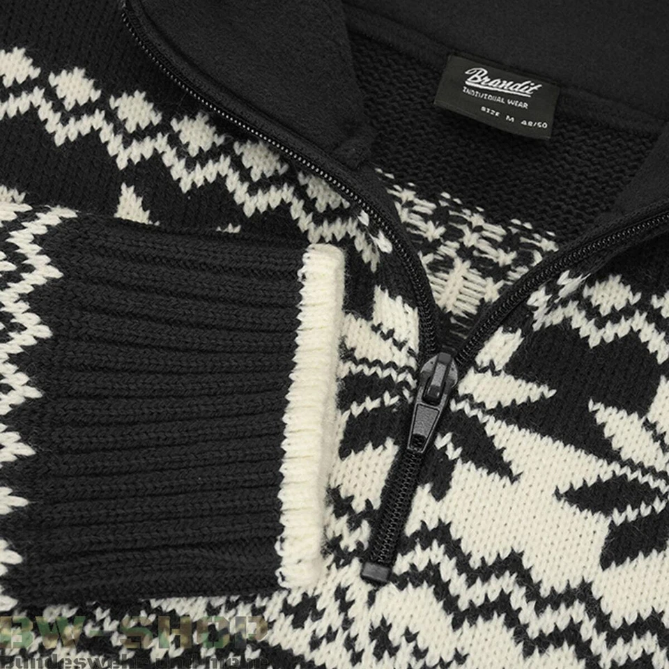 BRANDIT NORWEGER ARMEE TROYER PULLOVER ARMY PULLI WINTER OUTDOOR ARBEITSPULLOVER - Bild 2 von 2