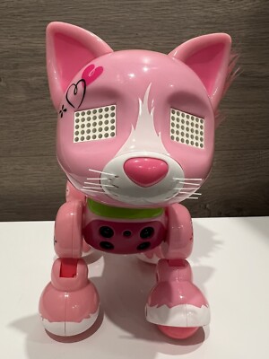 Zoomer Meowzies Arista Interactive Pink Robot Cat Kitten Kitty