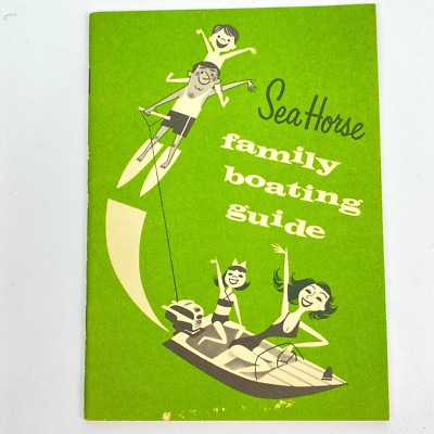 1950's Johnson Outboard Motors Seahorse Family Boating Guide Advertising Booklet