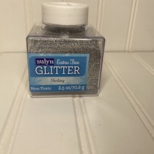 Sulyn Extra Fine Glitter Sterling Silver 2.5 oz Container