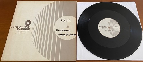 W.A.S.P. WASP Ball Crusher RARE USA 12" ACETATE PROMO SINGLE Future Disc Systems