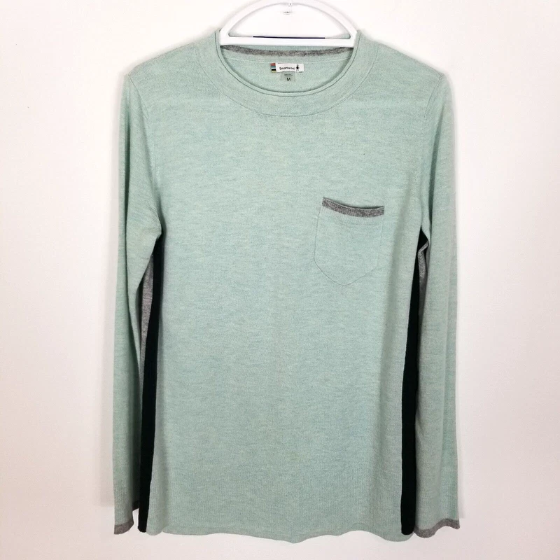 smartwool shadow pine pocket wool blend pullover cozy sweater