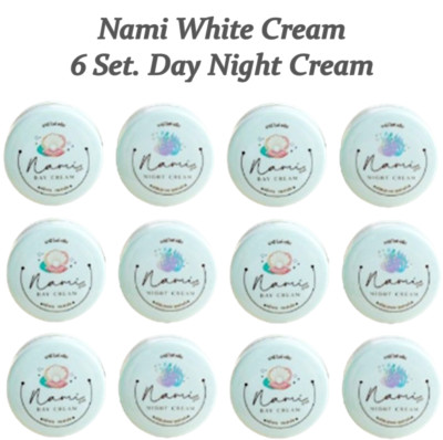 フェイスクリーム nami Nami White cream day night cream set green jar size 4 grams 12