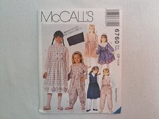 McCall's Pattern - Children's/Girls's Dress, Jumper, Jumpsuit 4-6 6760 - UC