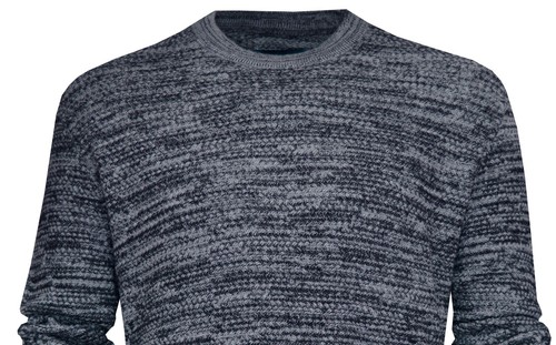 Knitted Jumper Top Thin Crew Neck Pullover Sweater Heathered Knit Style ExStore - Picture 8 of 10