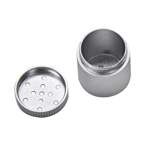 Metal Cone Herb Smoking Pipe with 5MM Activated Carbon Filter Removable Dry Pipe - Picture 3 of 9