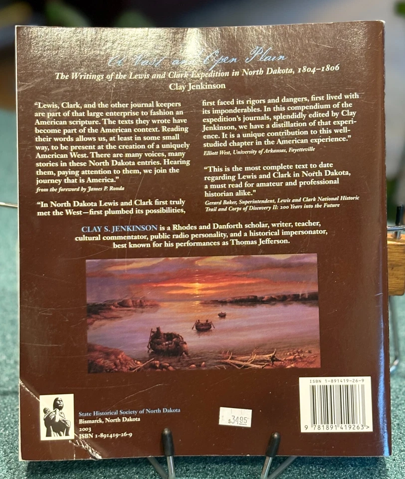 A Vast & Open Plain: Lewis & Clark in N.D., Clay S. Jenkinson, PB, 2004, illus. - Image 2 of 4