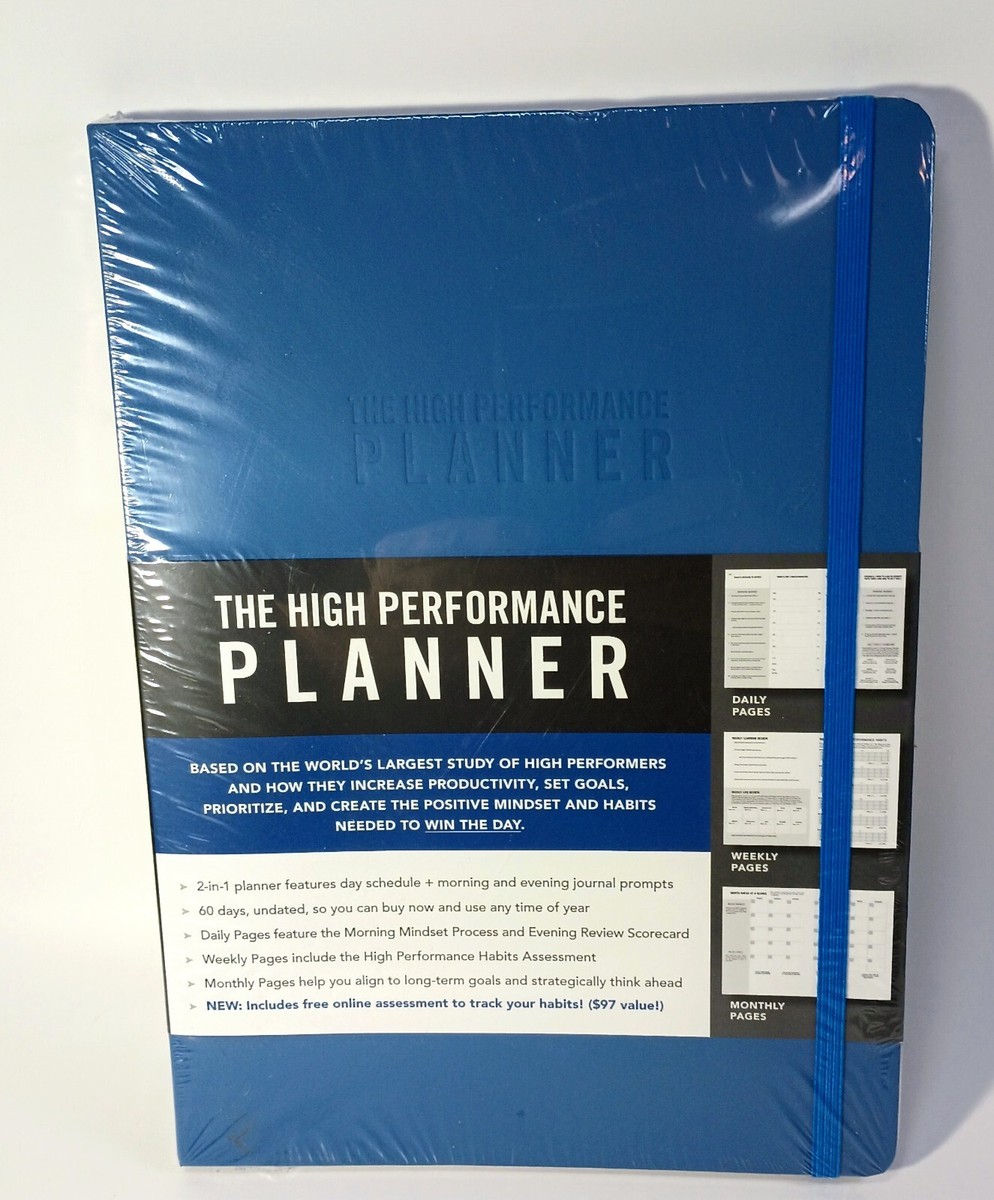 High Performance Planner-Brendon Burchard-Blue-Daily/Monthly