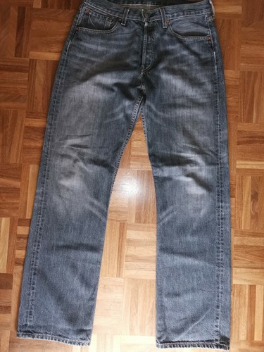 JEANS LEVI'S 501 ORIGINAL FIT W31 L32 DENIM NERO UOMO VINTAGE | eBay
