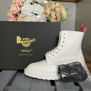 Dr MARTENS Boots x Undercover 1460 W White England Leather UK 4 5 EU 37 38  RARE | eBay