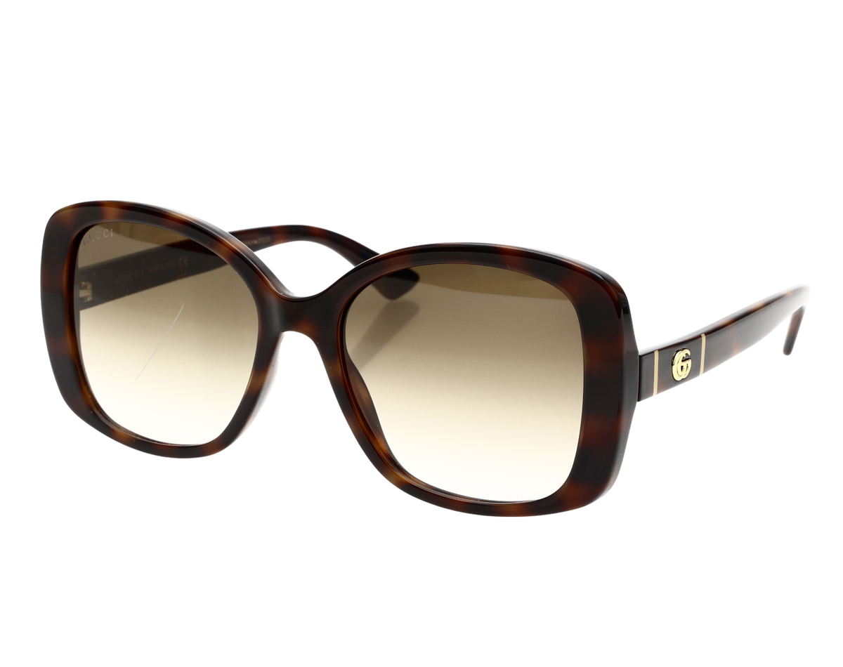 Gucci Brown 50mm Square Tortoise Sunglasses Square frame sunglasses in brown tortoiseshell | GUCCI® US main image 2