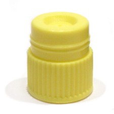 16mm Hollow Top Caps, Yellow, Karter Scientific 94A6 (Pack 1000)