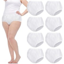 9 Pcs Waterproof Incontinence Underpants Plastic Pull on Cover Pants Leak Pro...