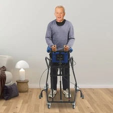 Freestanding Adjustable Height Standing Aid Adult Standing Walker 90kg/198.42lbs