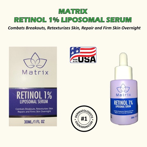 Matrix Retinol 1 % Liposomales Serum - reduziert Poren, Anti-Aging. Exp:9/2025