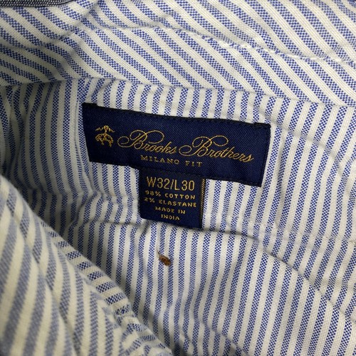 Pantalones Brooks Brothers Para Hombre 32x30 Multicolor Retazos Cuadros Milano Calce Recto - Imagen 5 de 10