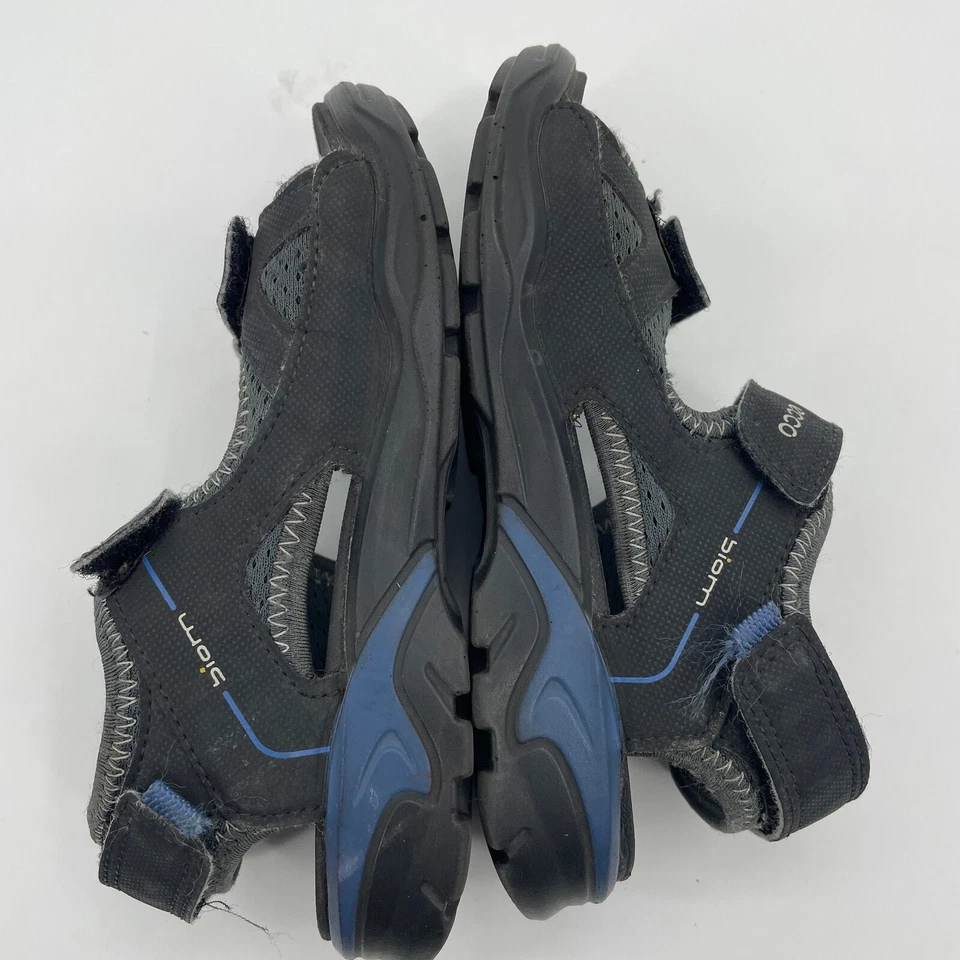 Sandalia de Agua de Senderismo Ajustable Juvenil ECCO Talla 11 Negra Soporte de Gancho y Lazo Foto 4 de 4