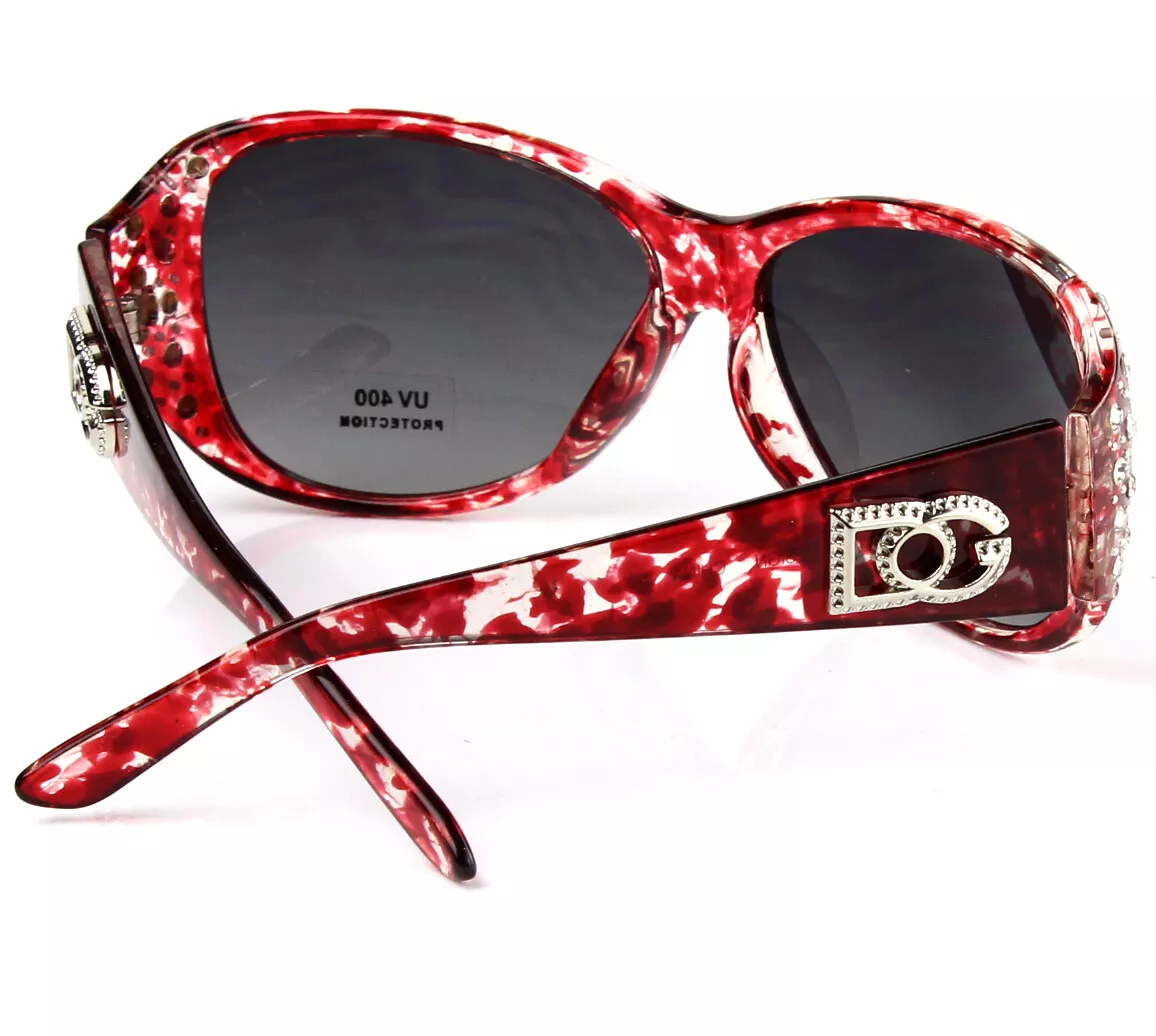 Red designer cheap sunglasses