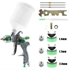 600CC Nozzle Air Spray Gun Kit 1.4MM~2.0MM Gravity Feed Auto Paint Car Primer