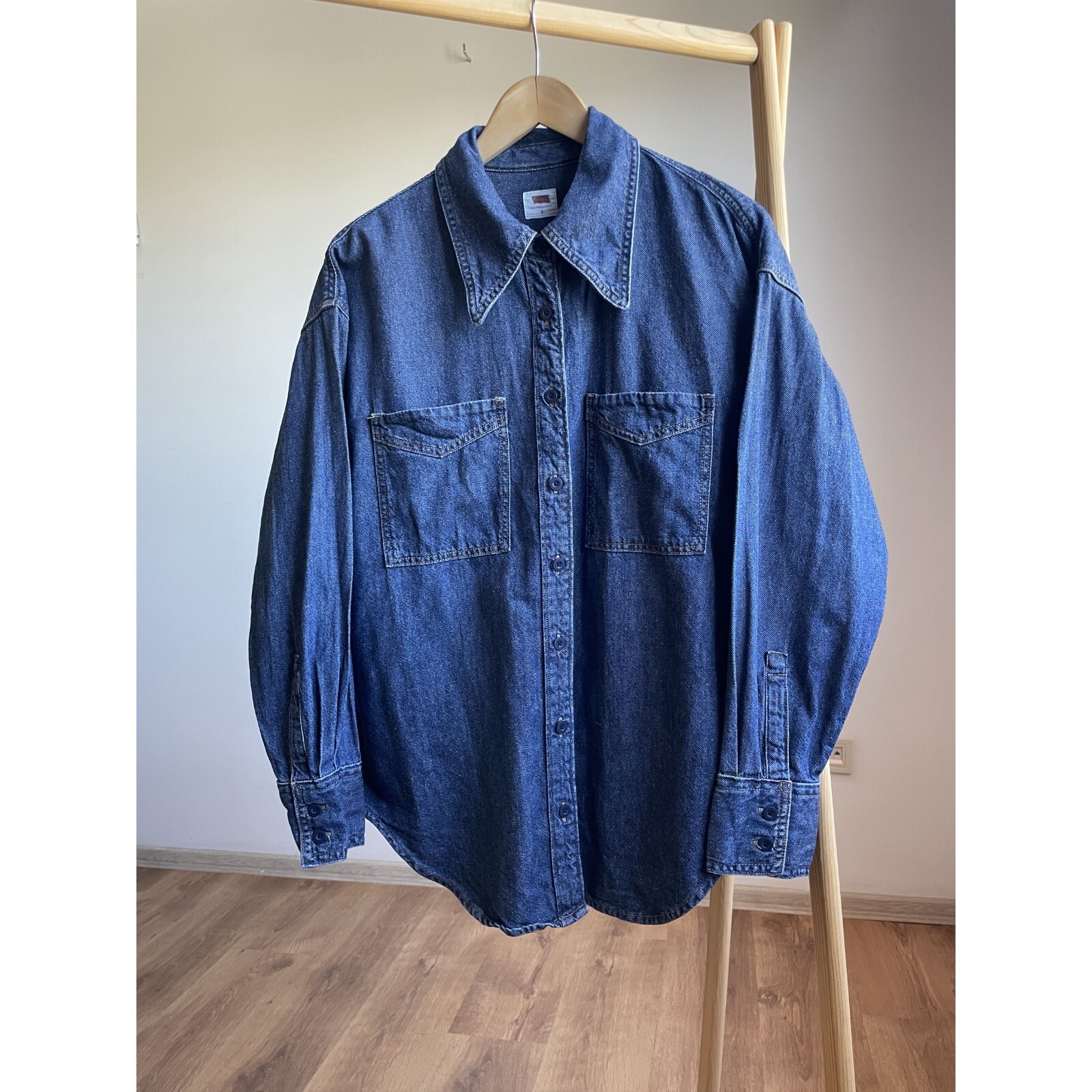 Levi's Womens Oversized Denim Western Shirt Size S