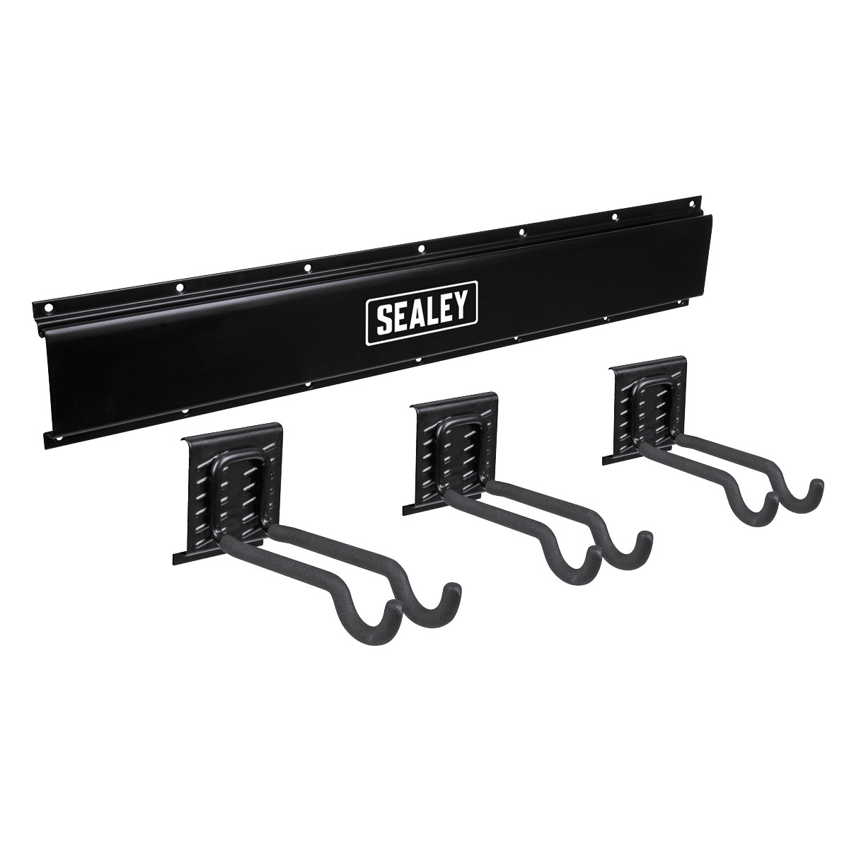 Sealey APHKIT11 Wall Mounting Sports Equipment Hook Storage Rail
