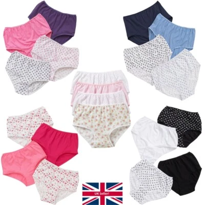 Just Essentials Womens Ladies High Waist Full Briefs Plus Multipack of 4 Cotton - Image 1 of 4