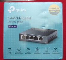 TP-Link TL-SG105, 5 Port Gigabit Unmanaged Ethernet Switch, Network Hub, .