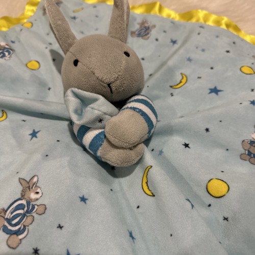 Kid's Preferred Goodnight Moon Plush Bunny Lovey Security Blanket 16" x 16" - Foto 2 di 7