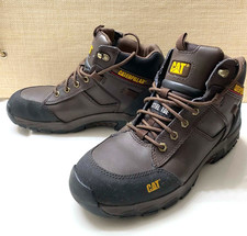 Caterpillar Men's Leather Threshold Waterproof Work Boot Steel Toe size 10.5