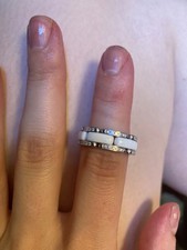 CHANEL Ultra Collection Diamond & Ceramic Rin...