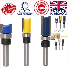 Versatile 1/4'' Shank Flush Trim Router Bits for Wood, Particleboard, MDF