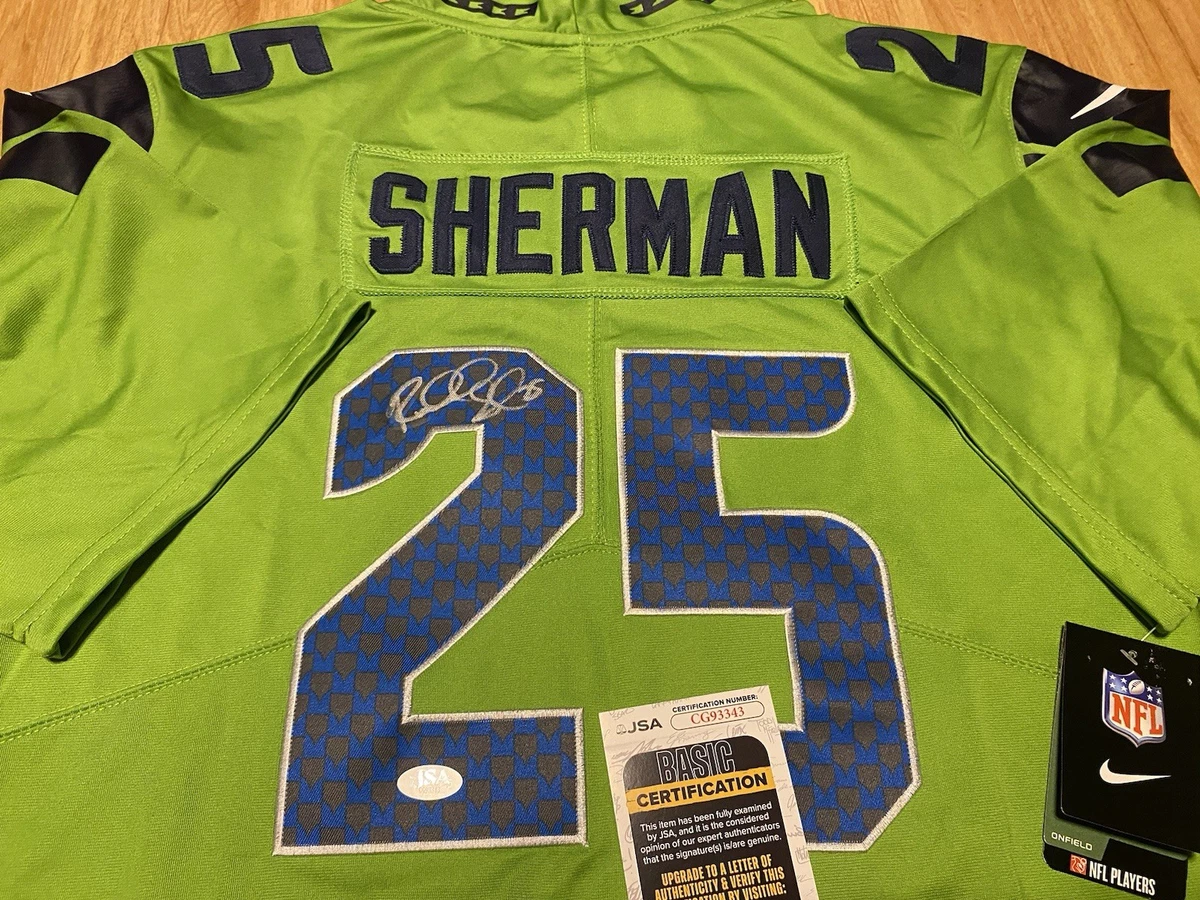 Richard Sherman Seattle Seahawks NFL Original Autographed Jerseys