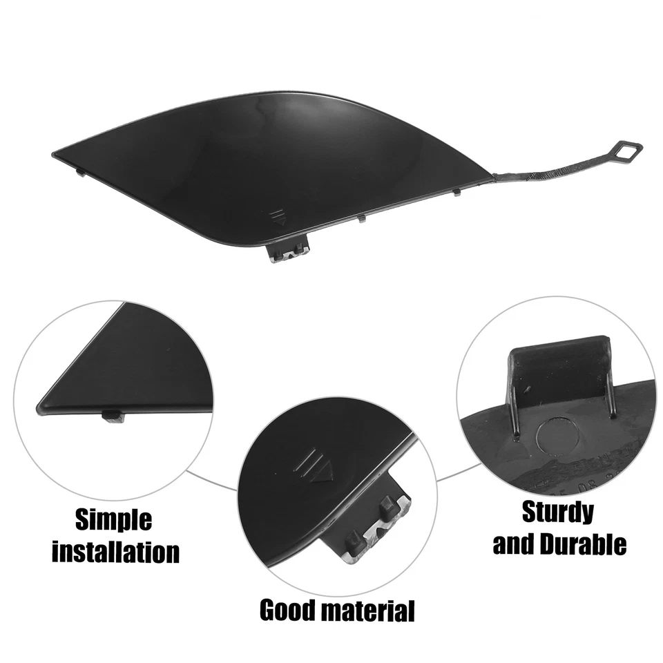 Rear Right Bumper Tow Hook Cover Towing Eye Cap Fit for Mercedes-Benz C 300 Foto 3 de 4