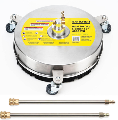 #ad #ad Kärcher Pressure Washer Surface Cleaner 15quot; 3 Wheels Stainless Steel Quick Co $161.91