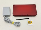 New 3DS XL Metallic Red Handheld System Bundle w/new Super Mario Bros. 2