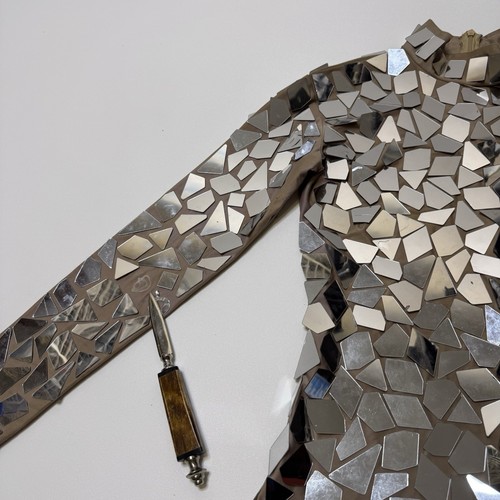 Womens Born in Stockholm Blair Luxury Mirrored Bodysuit BURNING MAN **FLAWS** - Picture 12 of 15