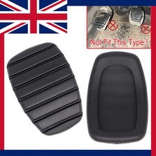 2pcs Car Rubber Brake Clutch Foot Pedal Pad Cover For Renault Megane 2002 - 2016