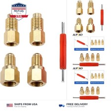 Aupoko R12 R22 to R134a Adapters, R134A Refrigerant Tank Adapter Kit with V...