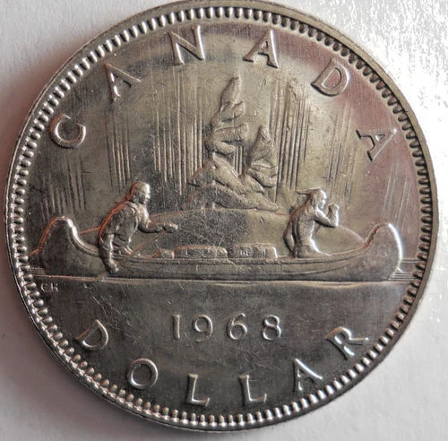 1968 CANADA DOLLAR - AU/UNC - GREAT Coin - Lot M10