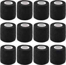 12 Pieces Self Adhesive Bandage Wrap Tape Stretch 12 Count Pack of 1 